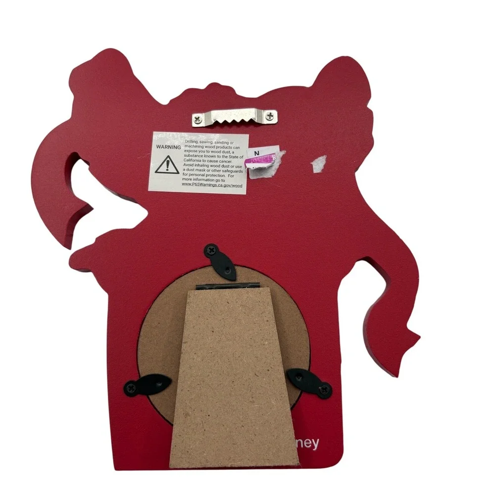 Disney Stitch Picture Frame Red Holiday Wood Resin Christmas Lilo‎ Stitch Decor